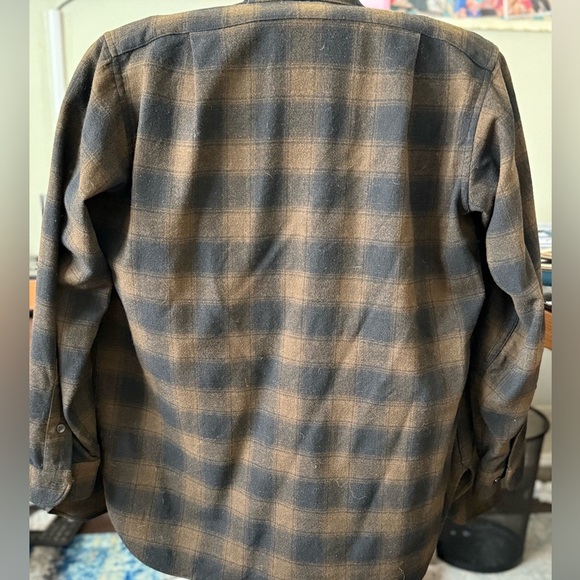 🔥 RARE VINTAGE Pendleton 100% Virgin Wool Flannel Shirt XL/XXL Made in USA 🔥 - Picture 6 of 10